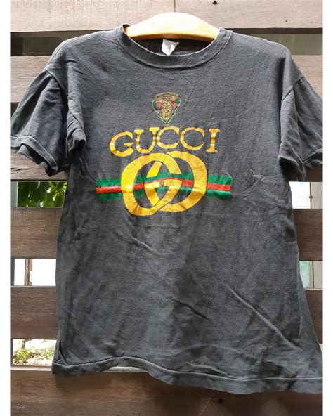 camiseta gucci vintage imitacion|original bootleg gucci shirts.